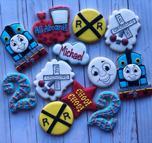 Load image into Gallery viewer, Train Theme Cookies
