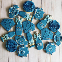 Load image into Gallery viewer, Quinceañera Theme Cookies (15th)