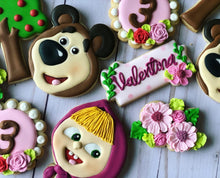 Load image into Gallery viewer, Maya and the bear theme Cookies