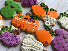Load image into Gallery viewer, Pumpkin Baby shower cookies