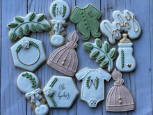 Load image into Gallery viewer, Natural Baby shower cookies