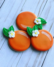 Load image into Gallery viewer, Orange theme Baby shower cookies