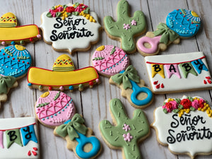 Mexican Baby shower cookies