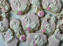 Load image into Gallery viewer, Swan Baby shower cookies