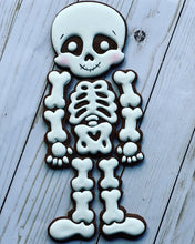 Load image into Gallery viewer, Halloween skeleton sugar Cookies- Chocolate mocha flavor