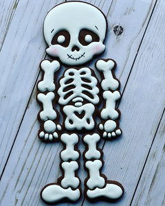 Halloween skeleton sugar Cookies- Chocolate mocha flavor