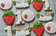 Load image into Gallery viewer, Strawberry theme Cookies