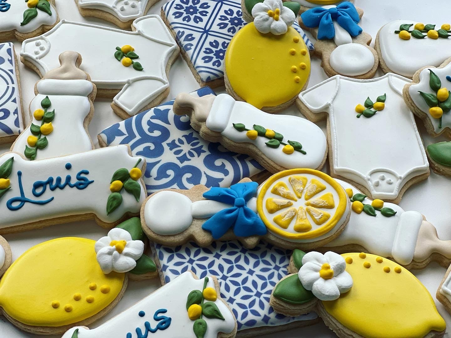 Baby lemon theme Cookies – Luli Sweet Shop