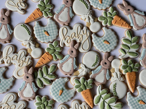 Rabbit Baby shower cookies