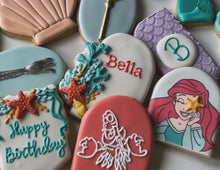 Load image into Gallery viewer, Mermaid Ariel theme Cookies