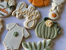 Load image into Gallery viewer, (Autumn Pumpkin Baby shower cookies