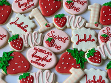 Load image into Gallery viewer, Berry first, Strawberry theme Cookies