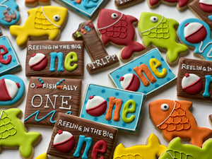 Fish theme One year old Cookies