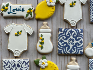 Baby lemon theme Cookies