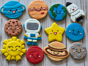 Space Planets theme Cookies