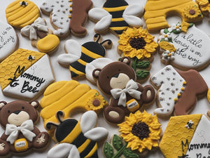 Baby Bear and Bee cookies