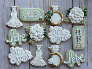 Wedding Theme cookies