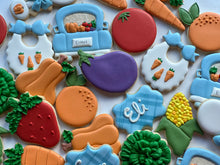 Load image into Gallery viewer, Vegetable theme baby shower cookies