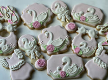 Load image into Gallery viewer, Swan Baby shower cookies