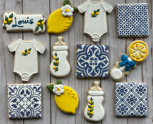 Baby lemon theme Cookies