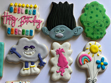 Load image into Gallery viewer, Trolls theme Cookies