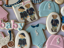 Load image into Gallery viewer, Baby Polo Bear theme cookies