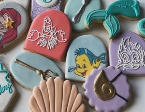 Mermaid Ariel theme Cookies