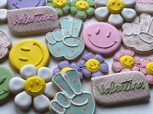 Load image into Gallery viewer, Groovy birthday theme Cookies