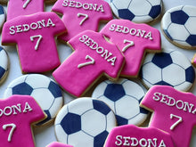 Load image into Gallery viewer, Soccer theme cookies