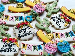 Mexican Baby shower cookies