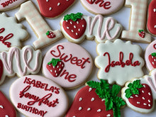 Load image into Gallery viewer, Berry first, Strawberry theme Cookies