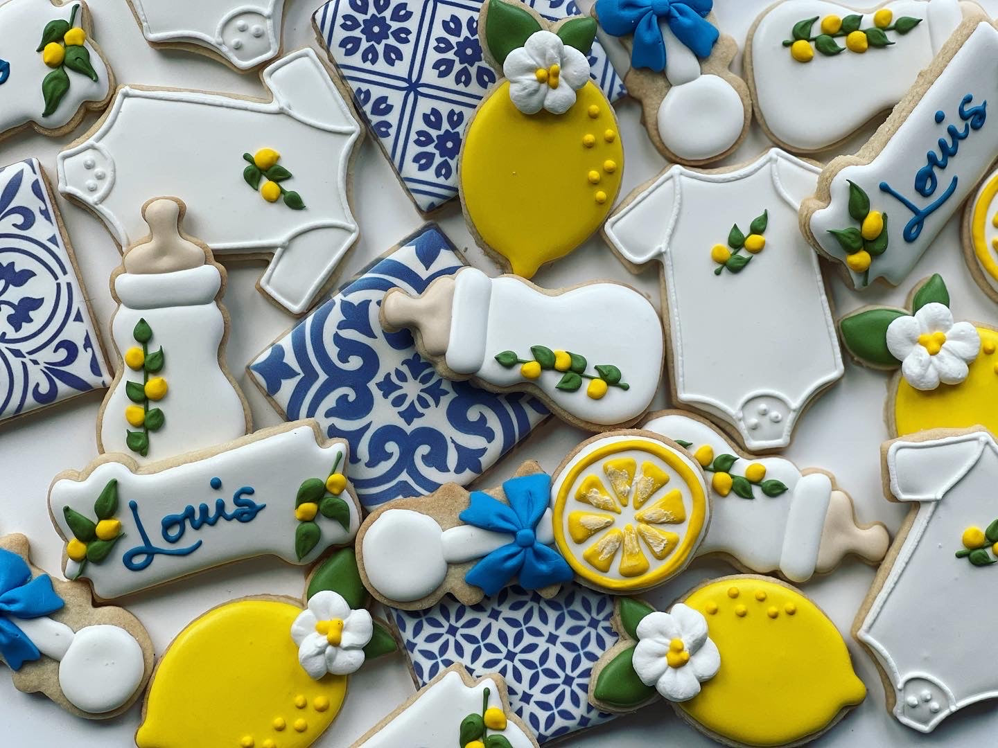 Baby lemon theme Cookies – Luli Sweet Shop