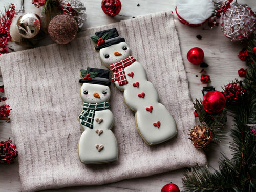 7.75” tall Snowman Christmas Cookie