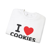 Load image into Gallery viewer, I love Cookies Crewneck Sweatshirt