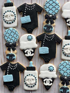 Chanel Baby shower cookies