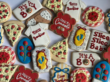 Load image into Gallery viewer, Italian Pizza Party Theme Cookies