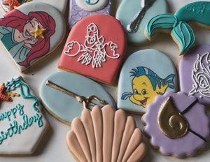 Mermaid Ariel theme Cookies