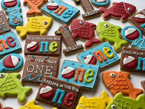 Fish theme One year old Cookies