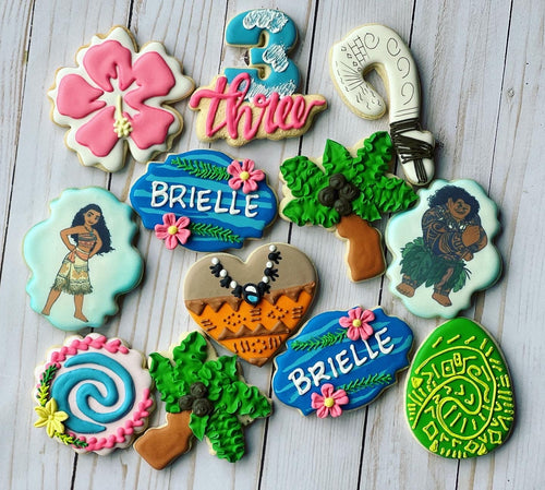 Moana theme cookies