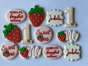 Berry first, Strawberry theme Cookies