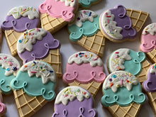 Load image into Gallery viewer, Ice cream cone Summer theme Cookies