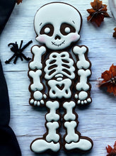 Load image into Gallery viewer, Halloween skeleton sugar Cookies- Chocolate mocha flavor