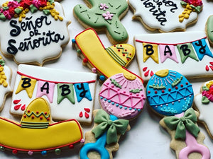 Mexican Baby shower cookies