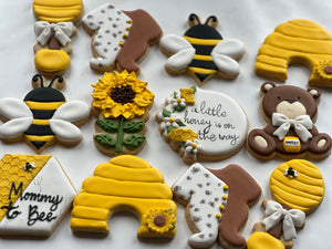 Baby Bear and Bee cookies