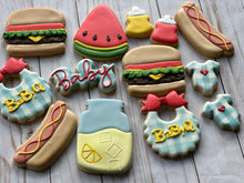 Load image into Gallery viewer, BBQ Baby shower cookies