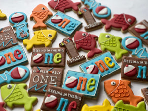 Fish theme One year old Cookies