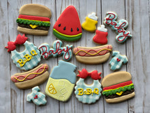 Load image into Gallery viewer, BBQ Baby shower cookies