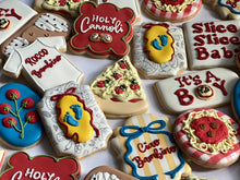 Load image into Gallery viewer, Italian Pizza Party Theme Cookies