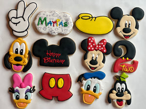 Mickey and friends theme cookies