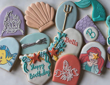 Load image into Gallery viewer, Mermaid Ariel theme Cookies